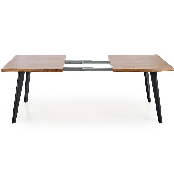 Rozkładany stół DICKSON 120-180/80 cm, blat - naturalny, nogi - czarne (2p=1ks)