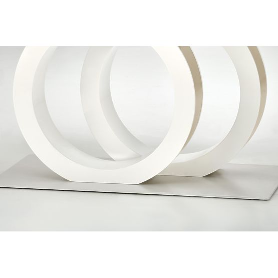 Rozkładany stół GALARDO, biały / złoty (3p=1ks)