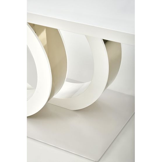 Rozkładany stół GALARDO, biały / złoty (3p=1ks)