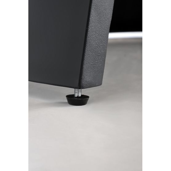 Rozkładany stół GIACOMO, blat - naturalny, noga - czarna (2p=1szt)