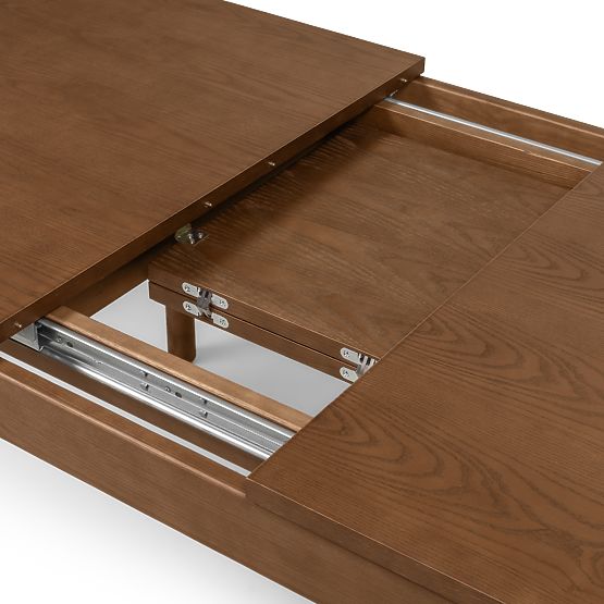 Rozkładany stół Iselio 160-200 cm, prostokątny, brązowy