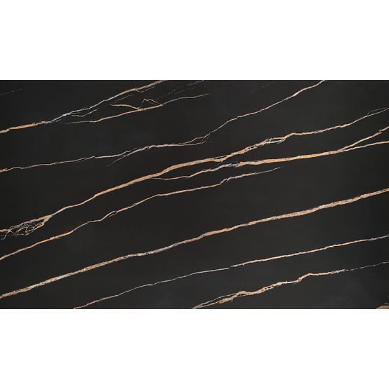 Rozkładany stół LOZANO, czarny marmur / orzech (2p=1ks)