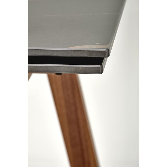 Rozkładany stół LOZANO, czarny marmur / orzech (2p=1ks)