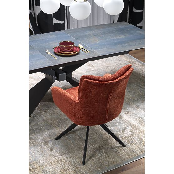 Rozkładany stół LUCIANO, blat: niebieski marmur (2p=1ks)