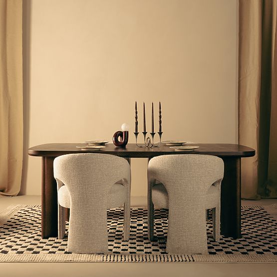 Rozkładany stół Marbella 160-200 cm, prostokątny, ciemny dąb