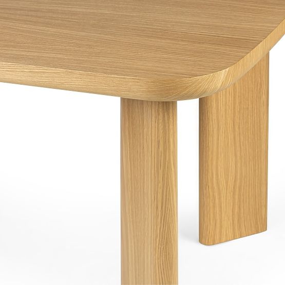 Rozkładany stół Marbella 160-200 cm, prostokątny, naturalny
