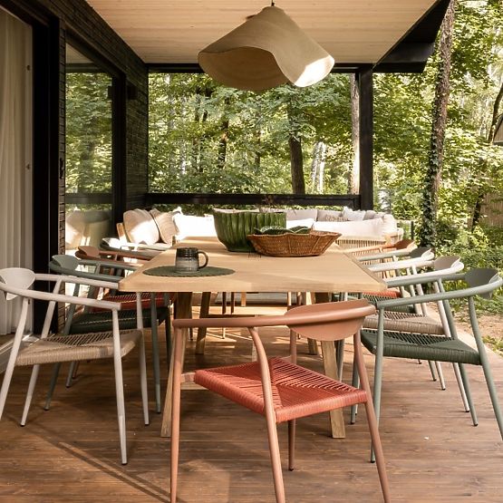 Rozkładany stół ogrodowy Castello, 200-295 cm, wygląd teaku, drewno akacjowe FSC