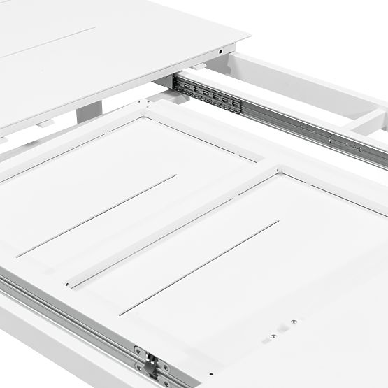 Rozkładany stół ogrodowy Marinelli 230-300 cm, aluminiowy, biały