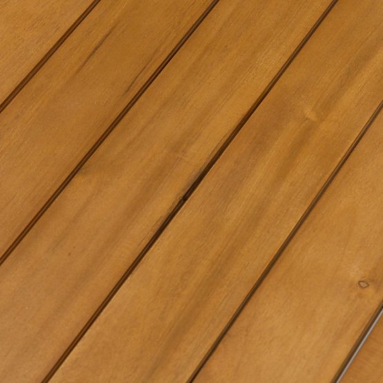 Rozkładany stół ogrodowy Porticato 211-300 cm drewno akacjowe FSC, wygląd teakowy, jasnobeżowy