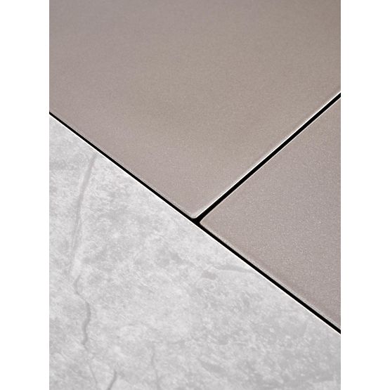 Rozkładany stół VALENTINO jasnoszary/złoty