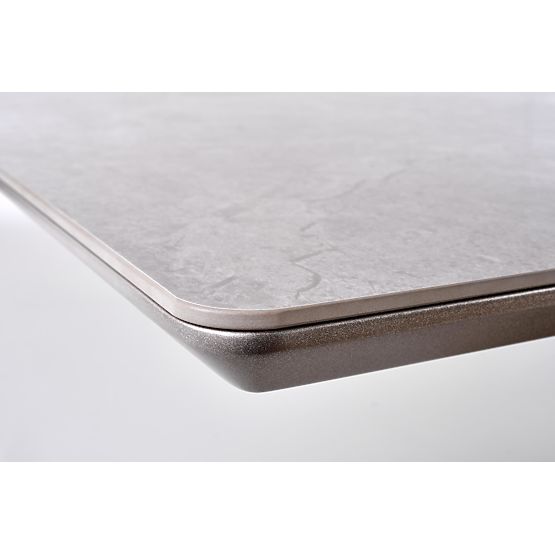 Rozkładany stół VALENTINO jasnoszary/złoty