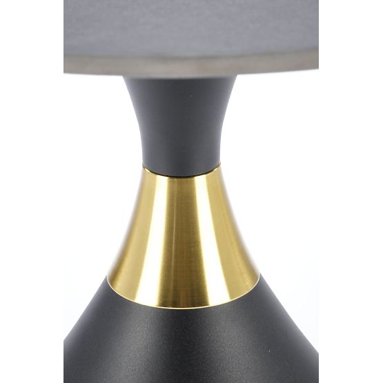 SCALITA stolik konferencyjny czarny marmur / czarny / złoty (2p=1szt)