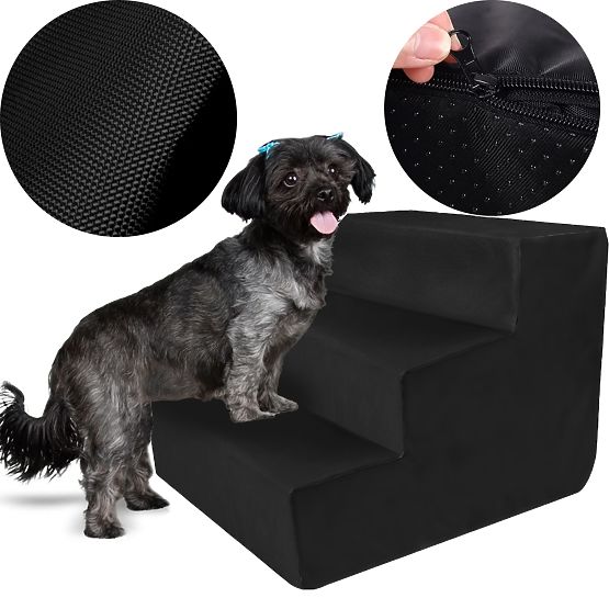 SCHODKI DLA ZWIERZĄT 342533 CZARNE