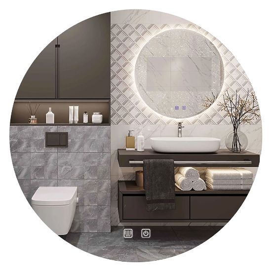 ŚCIENNE LUSTRO LED 50cm HZJ050