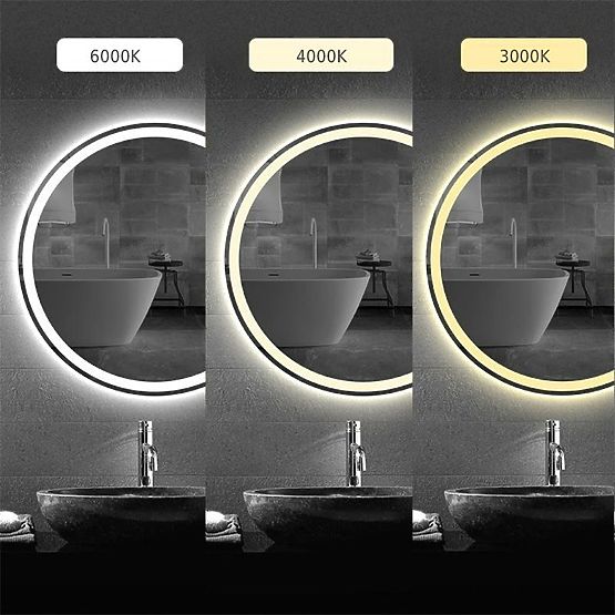 ŚCIENNE LUSTRO LED 60cm BAS