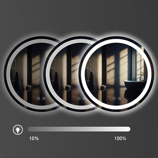 ŚCIENNE LUSTRO LED 60cm BAS