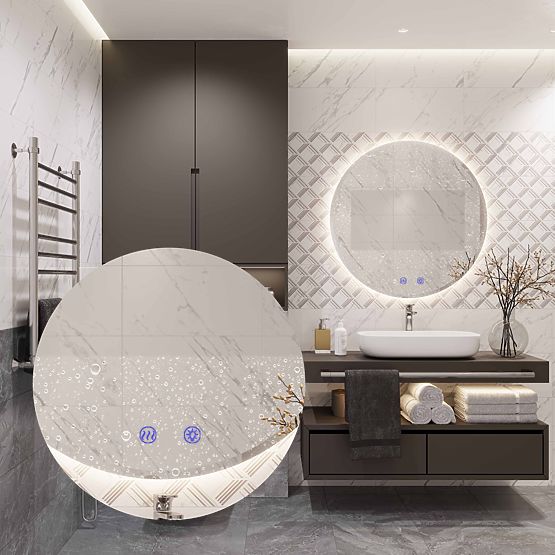 ŚCIENNE LUSTRO LED 70cm HZJ070