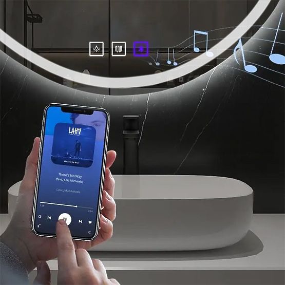 ŚCIENNE LUSTRO LED Z FUNKCJĄ BLUETOOTH 70x100cm FOG