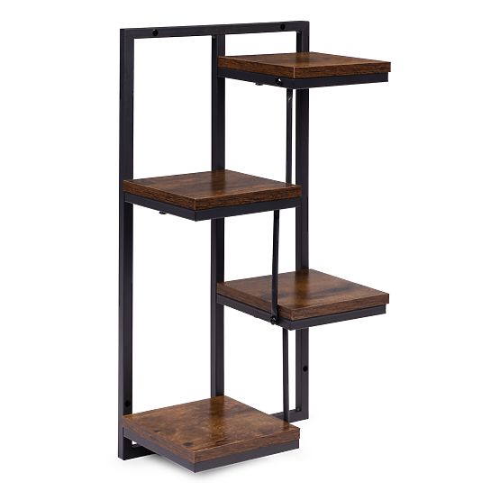 Ścienny kwietnik półka na kwiaty dekoracja 4 poziomy loft ModernHome