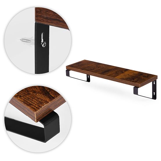 Ścienny stojak na kwiaty 3 wiszące półki na kwiaty dekoracja loft ModernHome