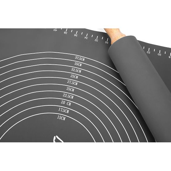 Silikonowa mata robocza SELMA grafitowa 70x50 cm