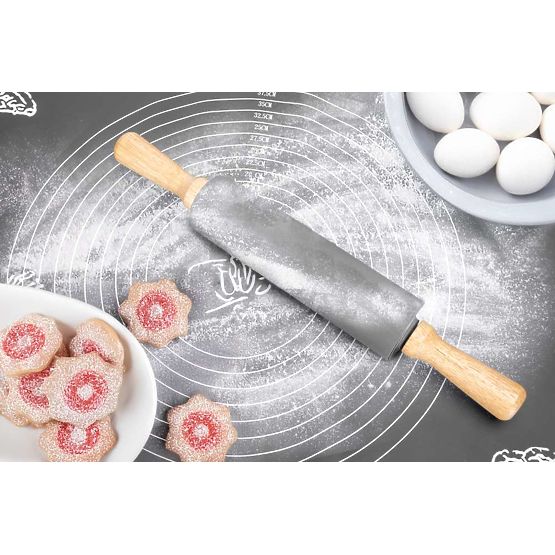 Silikonowa mata robocza SELMA grafitowa 70x50 cm