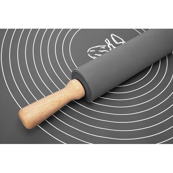 Silikonowa mata robocza SELMA grafitowa 70x50 cm