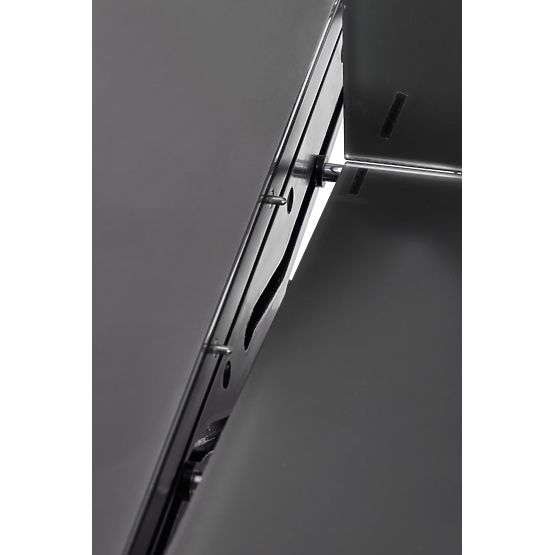 SILVESTRO rozkładany stół blat - ciemnoszary, noga - czarna