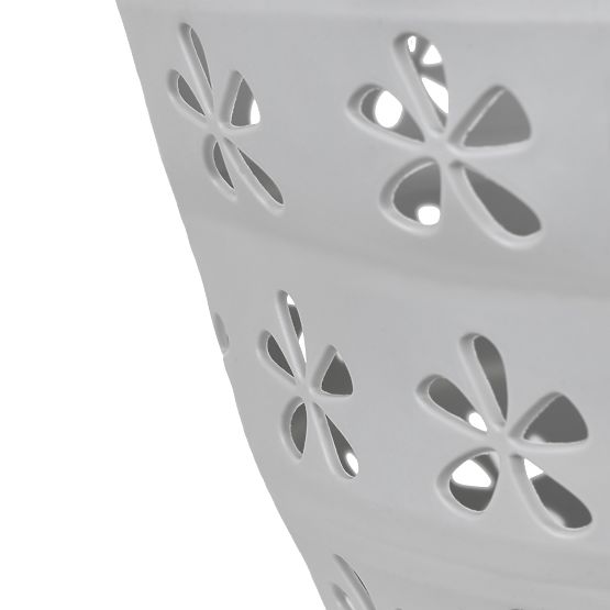 Składana owalna misa 50 x 37 cm biało-szara OVAL COMPACT 25L