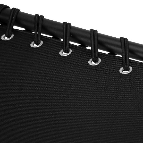 Składane leżak ogrodowy regulowany FENIKS czarny