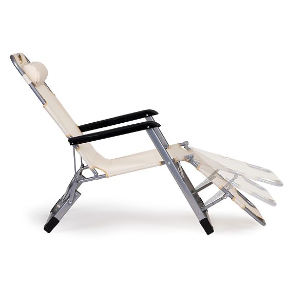 Składane ogrodowe krzesło plażowe leżak 2w1