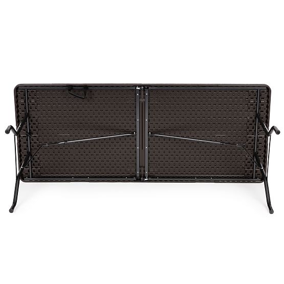 Składany cateringowy bankietowy stół ogrodowy 180 cm brązowy ModernHome