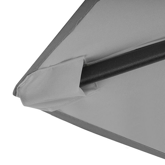 Składany ogrodowy parasol balkonowy regulowany 210 cm szary