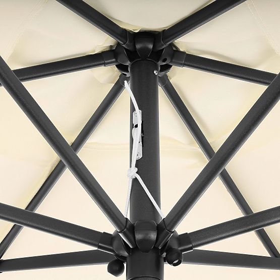 Składany parasol ogrodowy balkonowy regulowany 210 cm beżowy