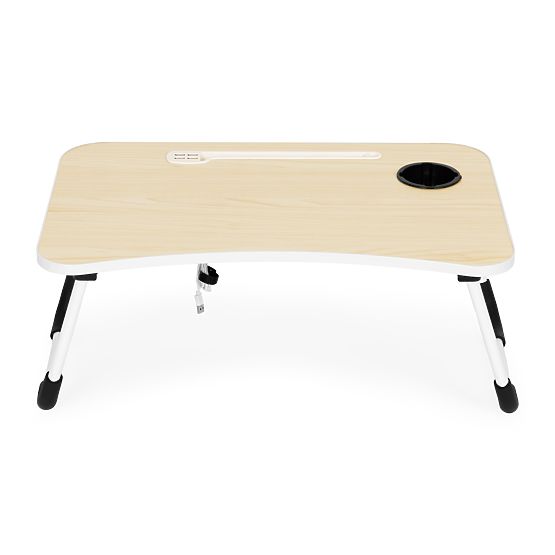 Składany stojak pod laptop 60x40 cm z lampką i wentylatorem ModernHome