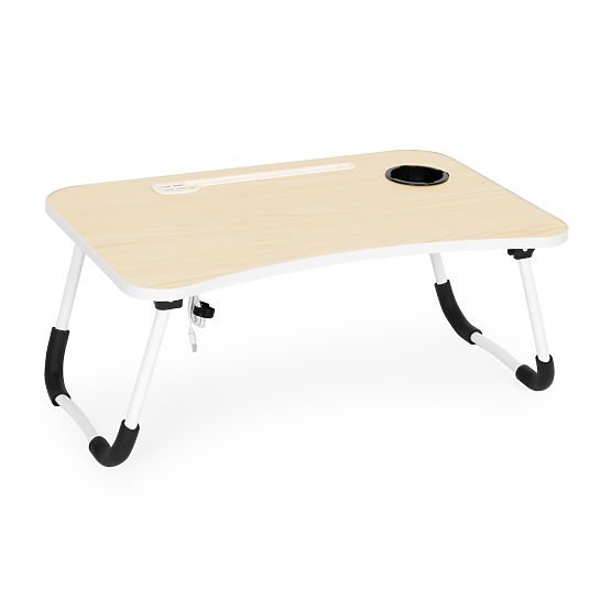 Składany stojak pod laptop 60x40 cm z lampką i wentylatorem ModernHome