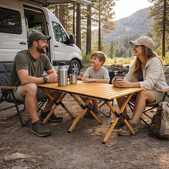 Składany stół turystyczny 120x60 cm kempingowy z torbą MultiGarden