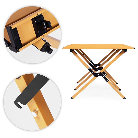 Składany stół turystyczny 120x60 cm kempingowy z torbą MultiGarden