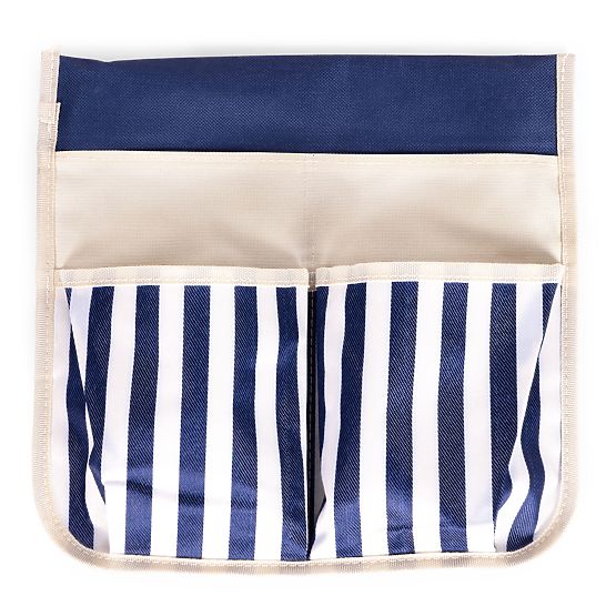 Składany stołek-klęcznik do pracy w ogrodzie 2w1 - niebieski