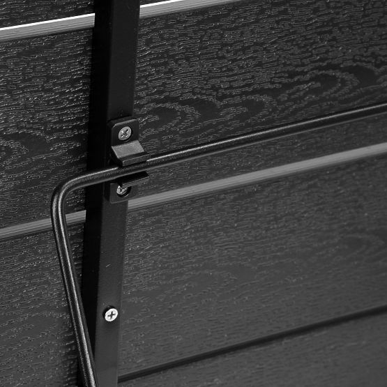 Składany stolik balkonowy ARETTO czarny