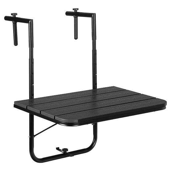 Składany stolik balkonowy ARETTO czarny