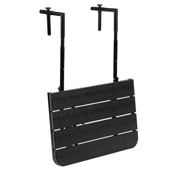 Składany stolik balkonowy ARETTO czarny