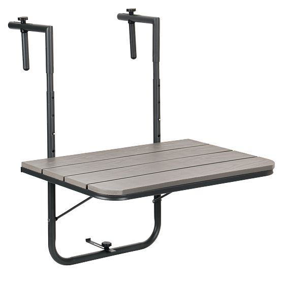 Składany stolik balkonowy ARETTO szary