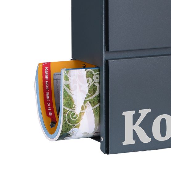 Skrzynka na listy Vidar antracyt z napisami