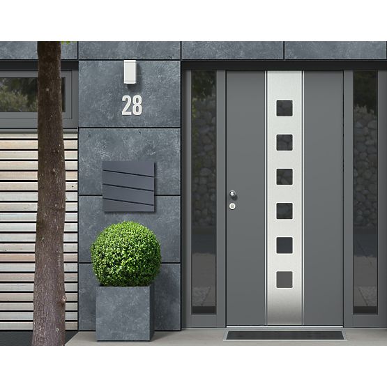 Skrzynka pocztowa antracytowa