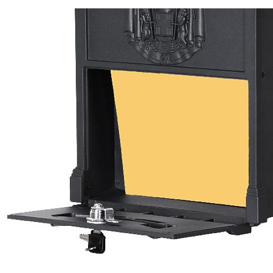 Skrzynka pocztowa na listy Amund czarna