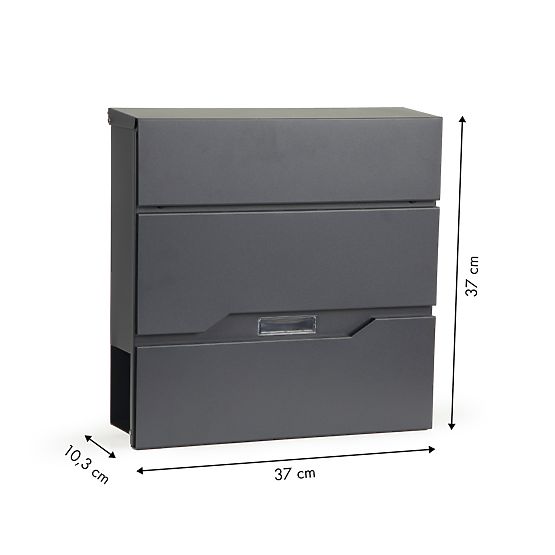 Skrzynka pocztowa na listy i gazety z ocynkowanej stali