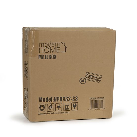 Skrzynka pocztowa na listy i gazety z ocynkowanej stali