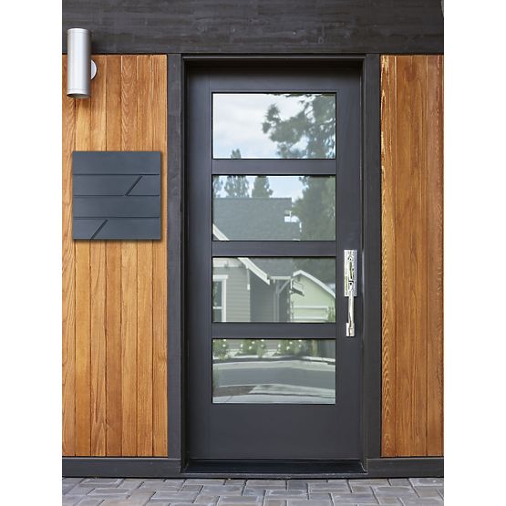 Skrzynka pocztowa na listy Tove z uchwytem na gazety antracyt