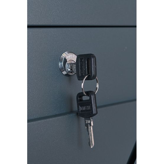 Skrzynka pocztowa na listy Tove z uchwytem na gazety antracyt